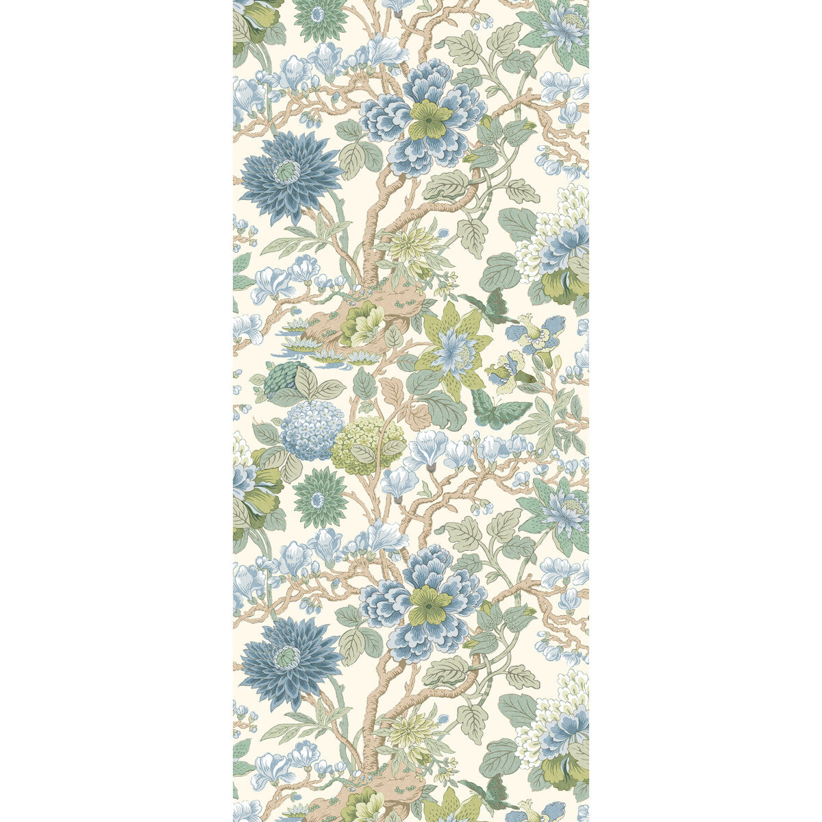 G P & J BAKER BW45121.4.0 LITTLE MAGNOLIA WILLOW Wallpaper - Eade's Wallpaper