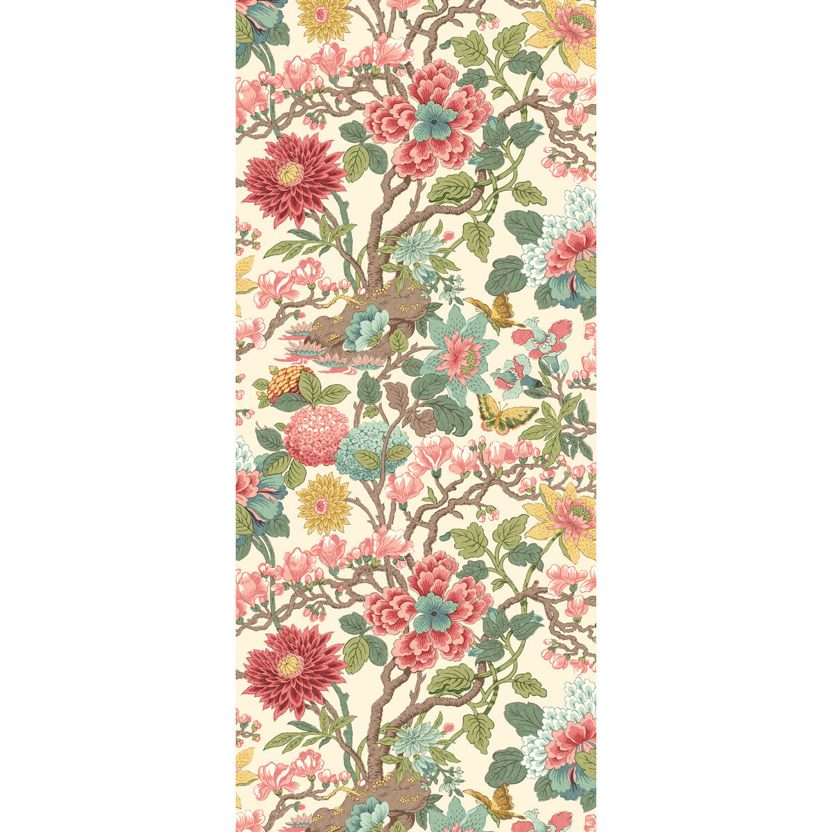 G P & J BAKER BW45121.6.0 LITTLE MAGNOLIA ROSE MADDER Wallpaper - Eade's Wallpaper
