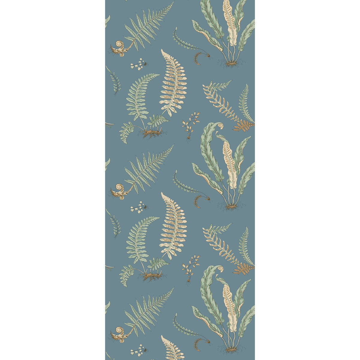 G P & J BAKER BW45122.3.0 FERNS DENIM Wallpaper - Eade's Wallpaper