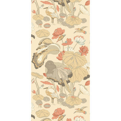 G P & J BAKER BW45123.2.0 NYMPHEUS PARCHMENT/BLUSH Wallpaper - Eade's Wallpaper