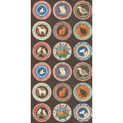 G P & J BAKER BW45126.2.0 ROBINA'S DINNER PARTY COCOA Wallpaper - Eade's Wallpaper