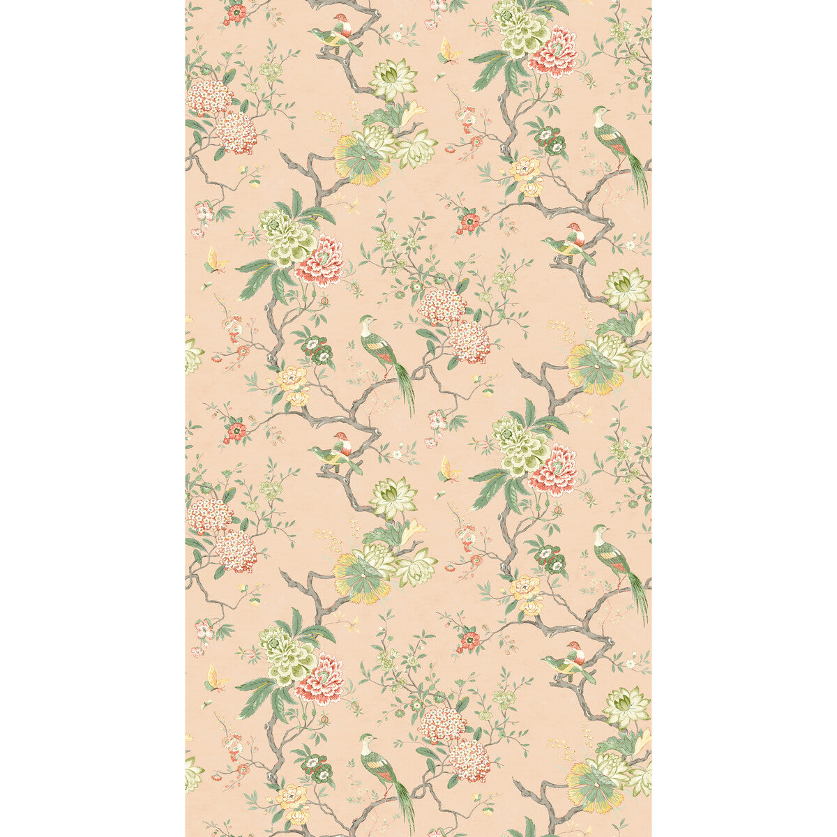 G P & J BAKER BW45128.2.0 ORIENTAL BIRD BLUSH Wallpaper - Eade's Wallpaper