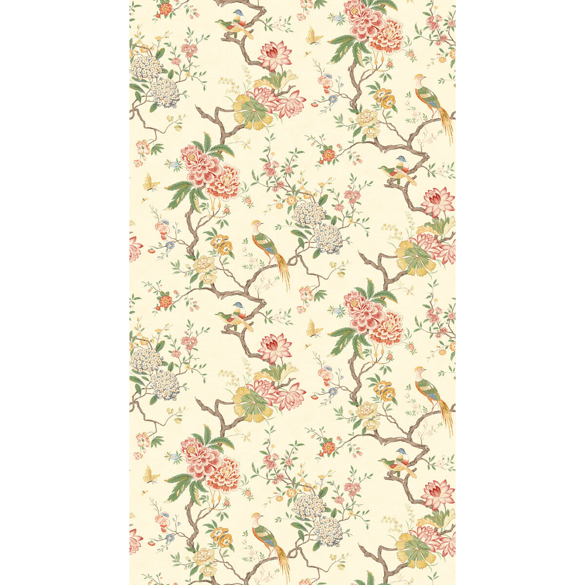 G P & J BAKER BW45128.4.0 ORIENTAL BIRD BLOSSOM Wallpaper - Eade's Wallpaper