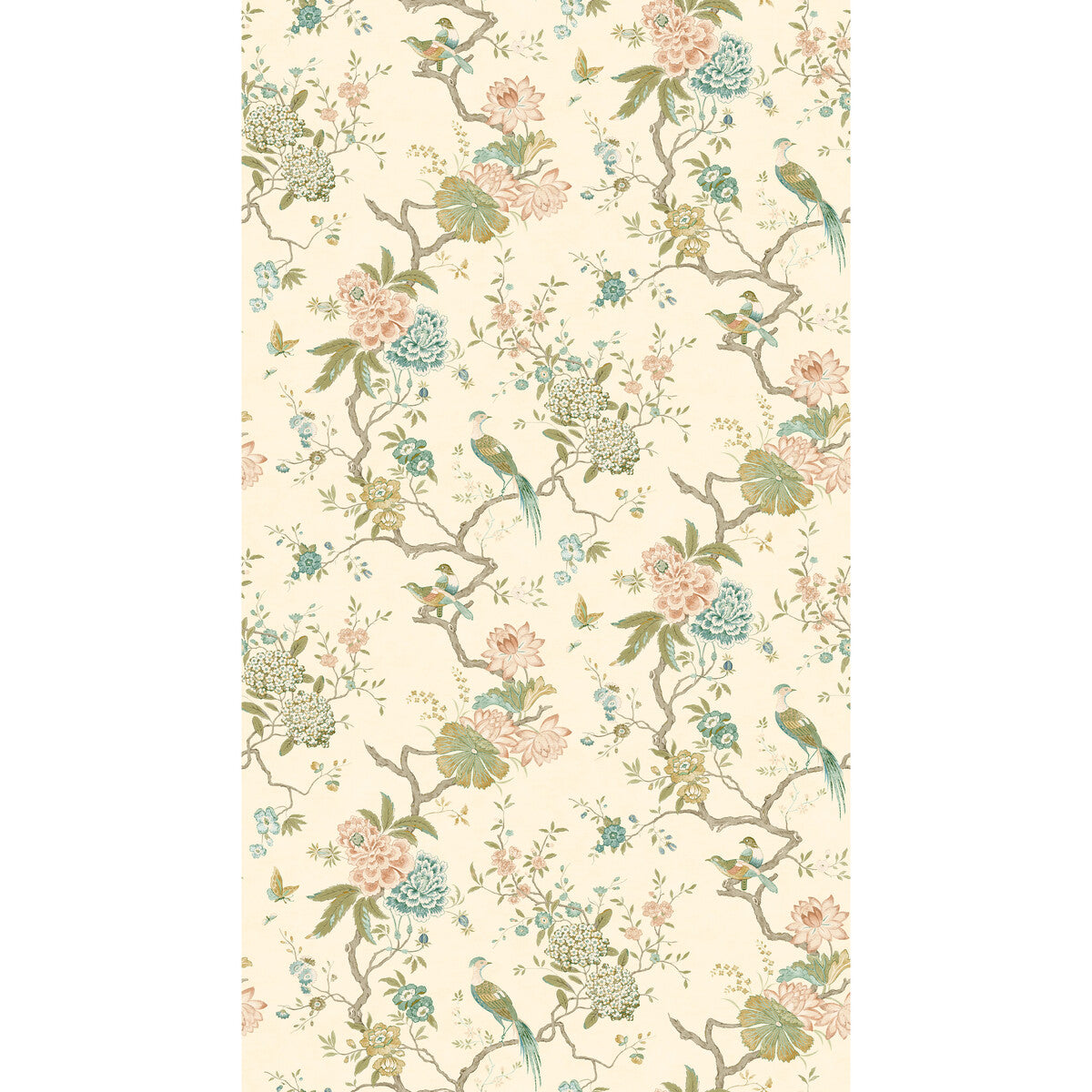 G P & J BAKER BW45128.6.0 ORIENTAL BIRD ANTIQUE Wallpaper - Eade's Wallpaper