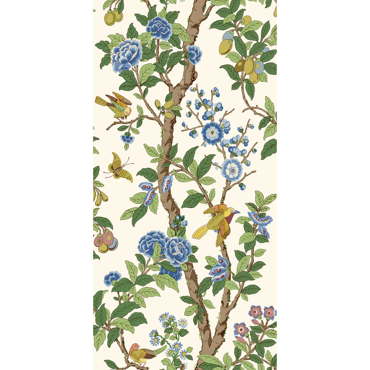 G P & J BAKER BW45129.1.0 ELDON GREEN/BLUE Wallpaper - Eade's Wallpaper