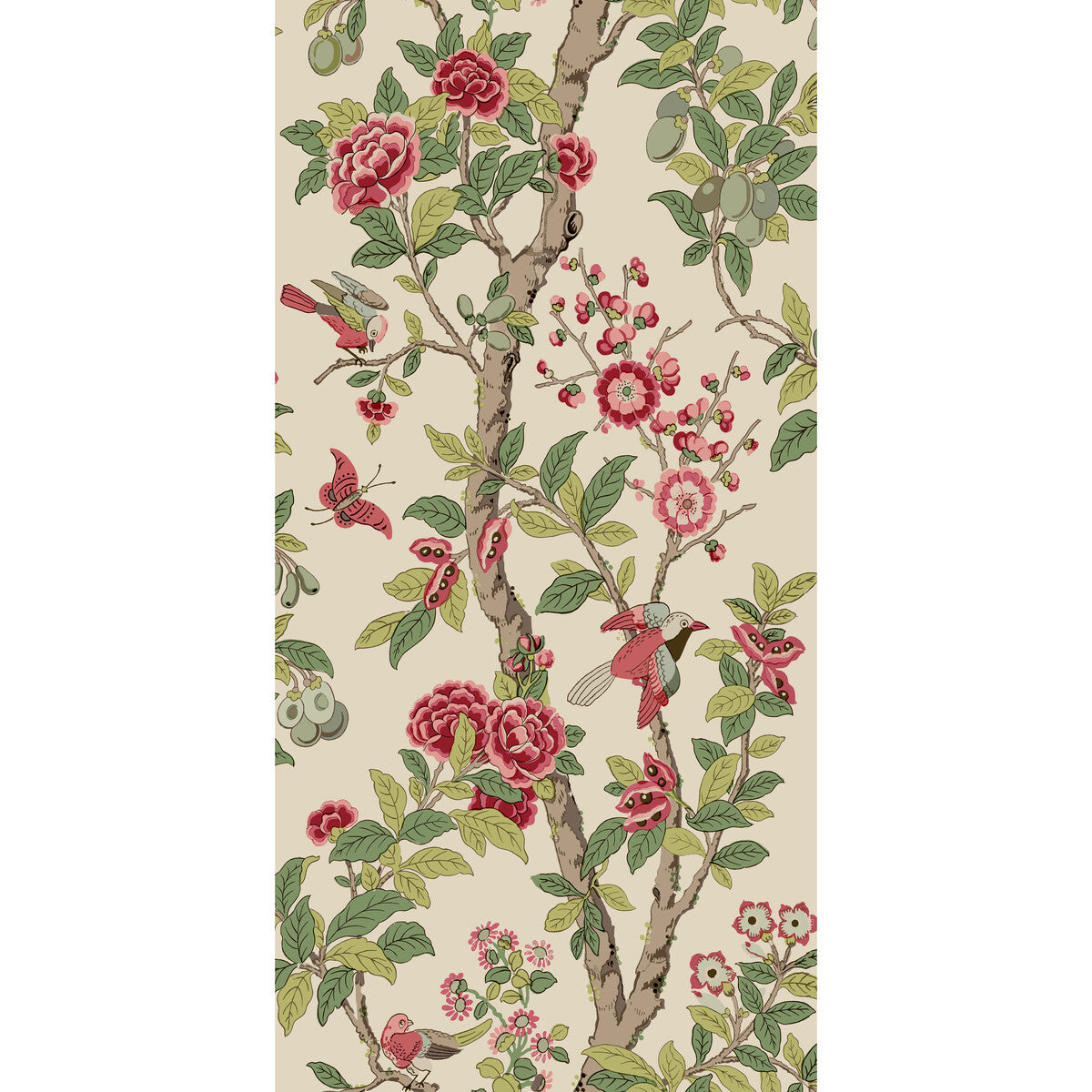 G P & J BAKER BW45129.2.0 ELDON ARCHIVE PINK Wallpaper - Eade's Wallpaper