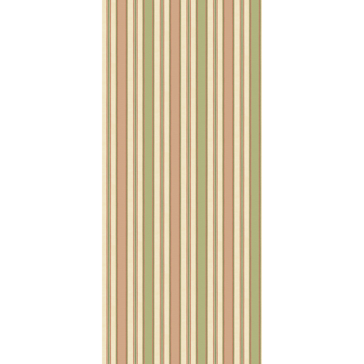 G P & J BAKER BW45131.6.0 MELBOURNE STRIPE SOFT RED/GREEN Wallpaper - Eade's Wallpaper