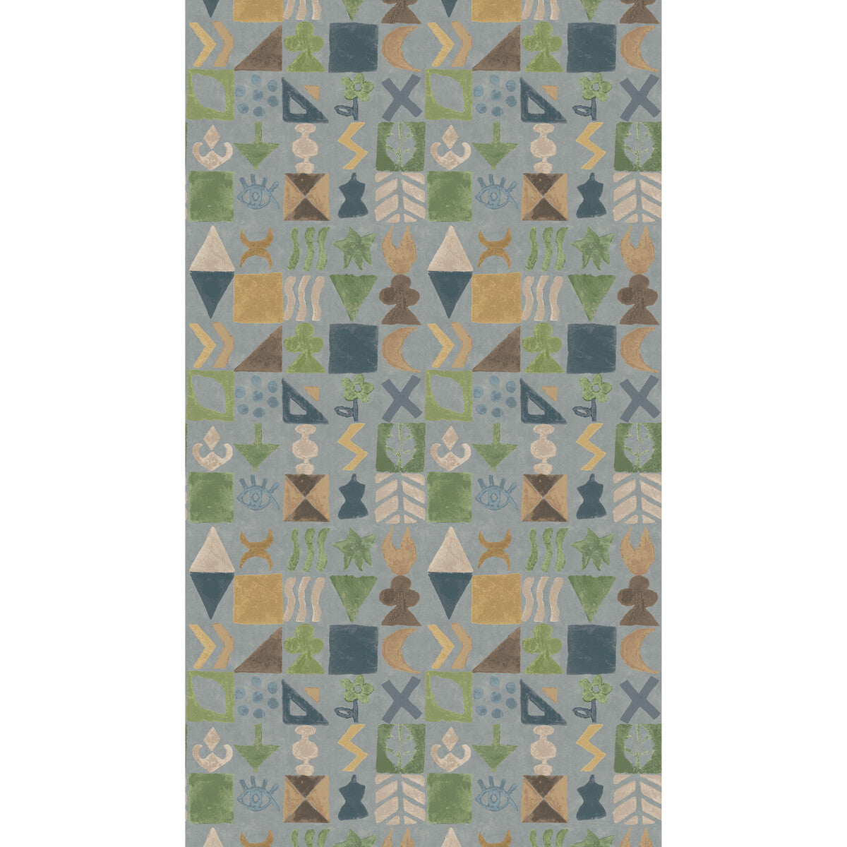 G P & J BAKER BW45139.6.0 POTATO PRINT BLUE Wallpaper - Eade's Wallpaper