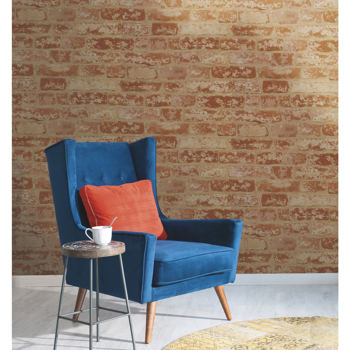 York BZ9206 Up the Wall Red & Taupe Wallpaper