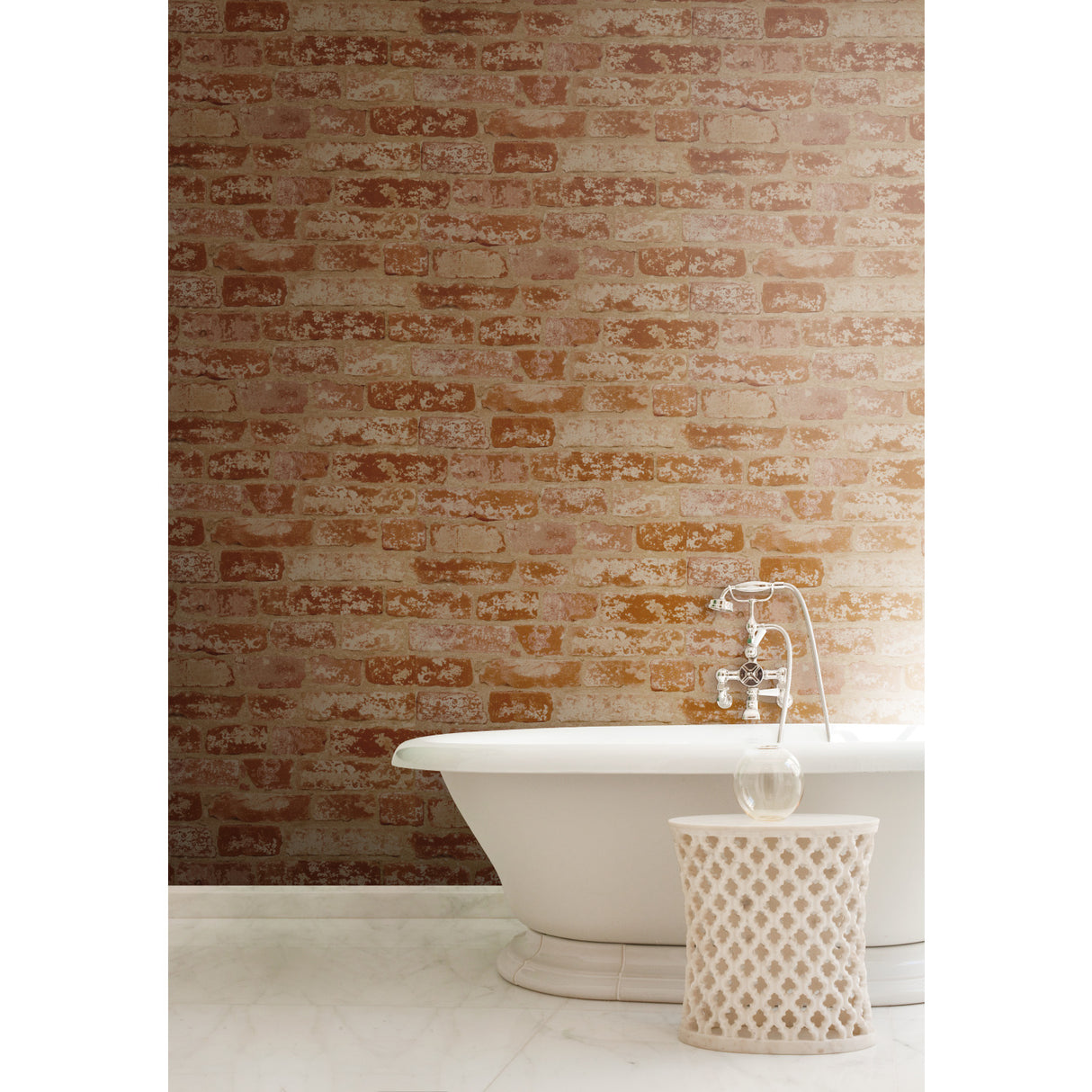 York BZ9206 Up the Wall Red & Taupe Wallpaper