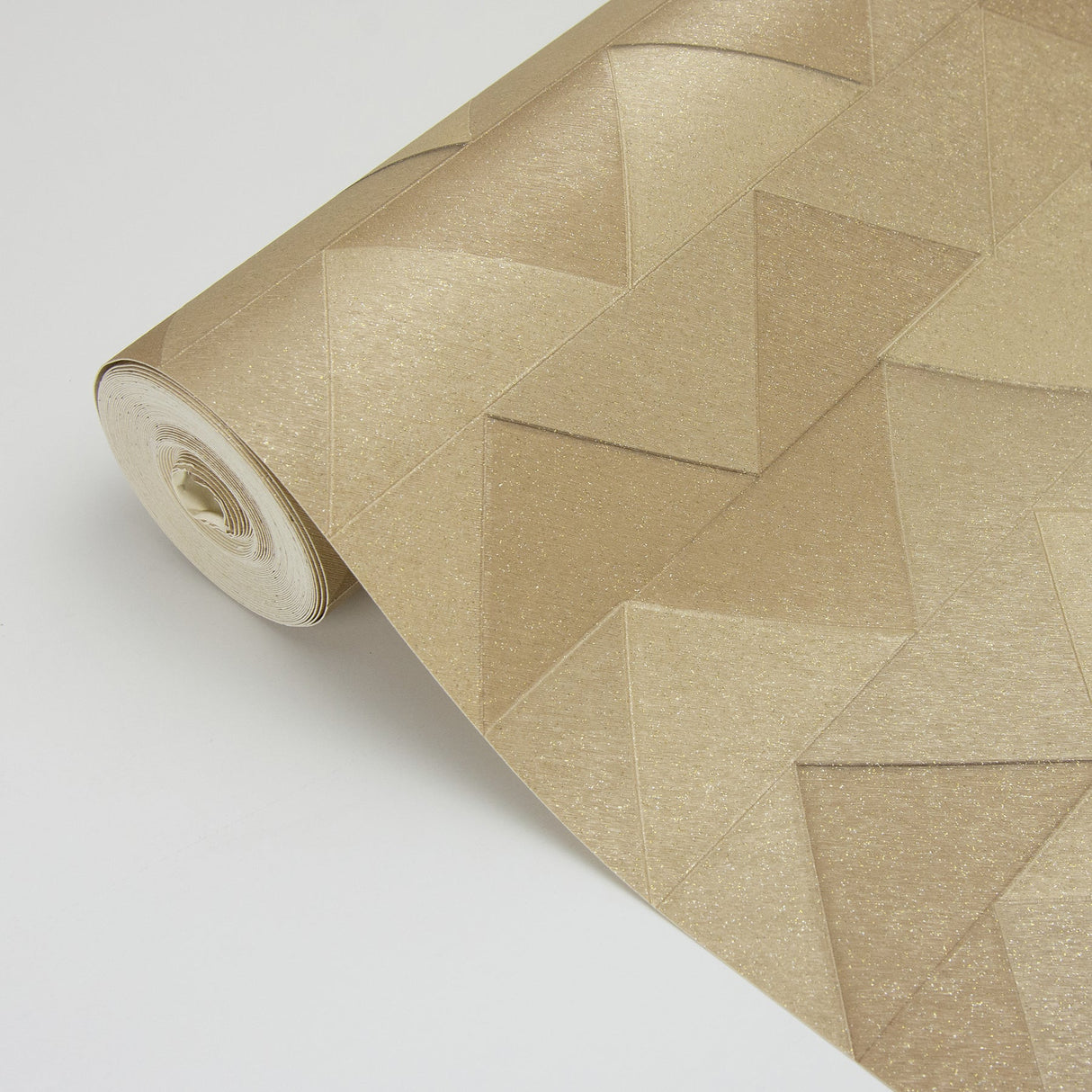 Fine Decor C88601 Matrix Gold Triangle Wallpaper