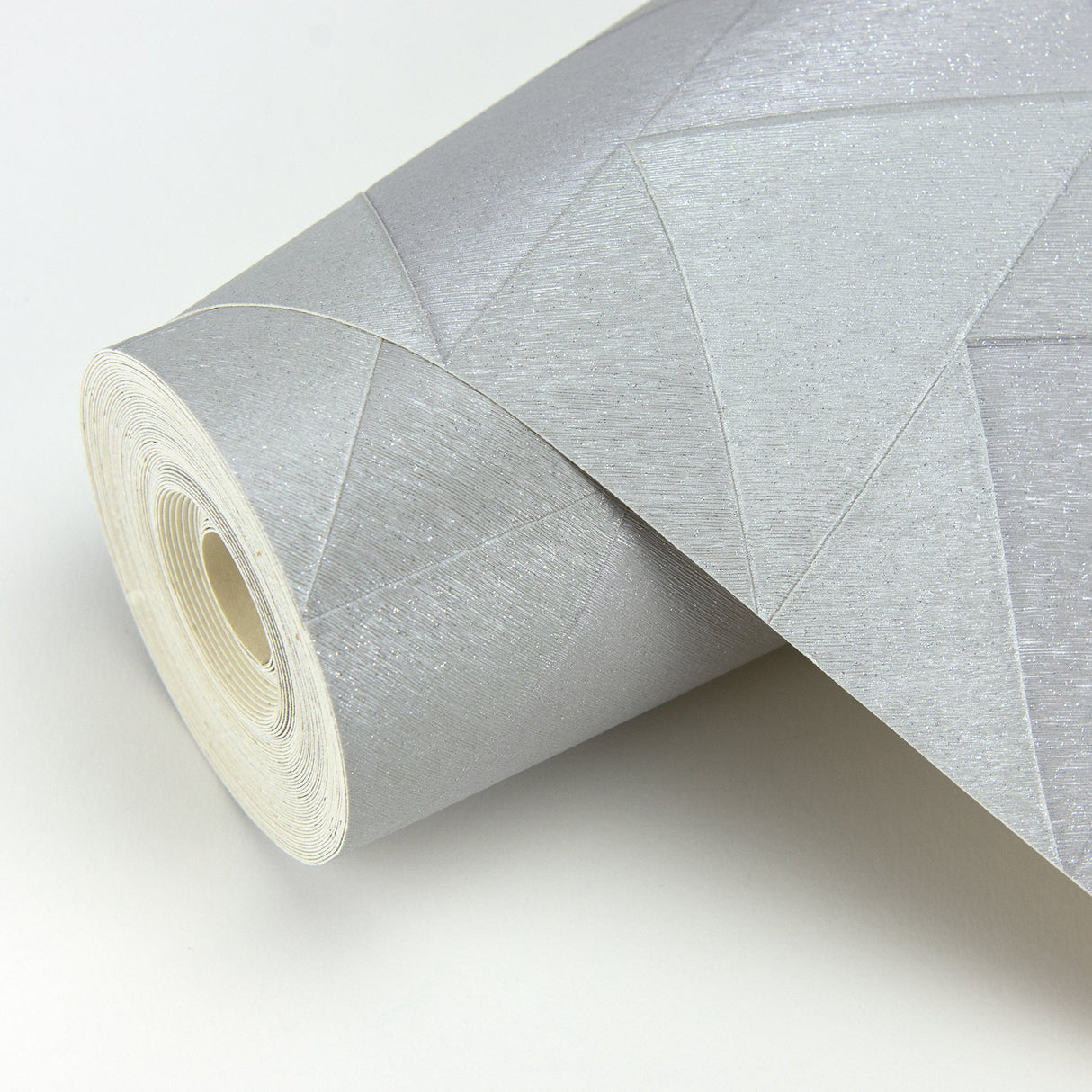 Fine Decor C88610 Matrix Grey Triangle Wallpaper