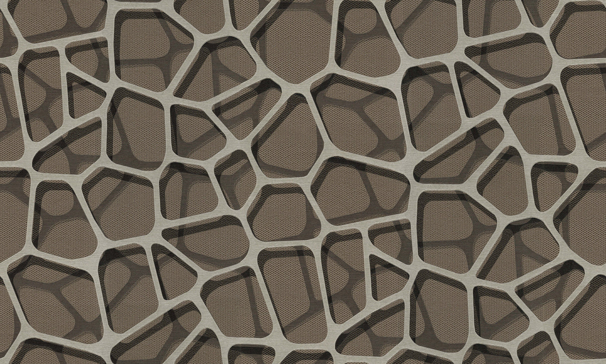 Fine Decor C88642 Connery Coffee Abstract Wallpaper