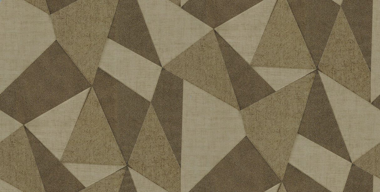 Fine Decor C88646 Vance Coffee Prism Wallpaper