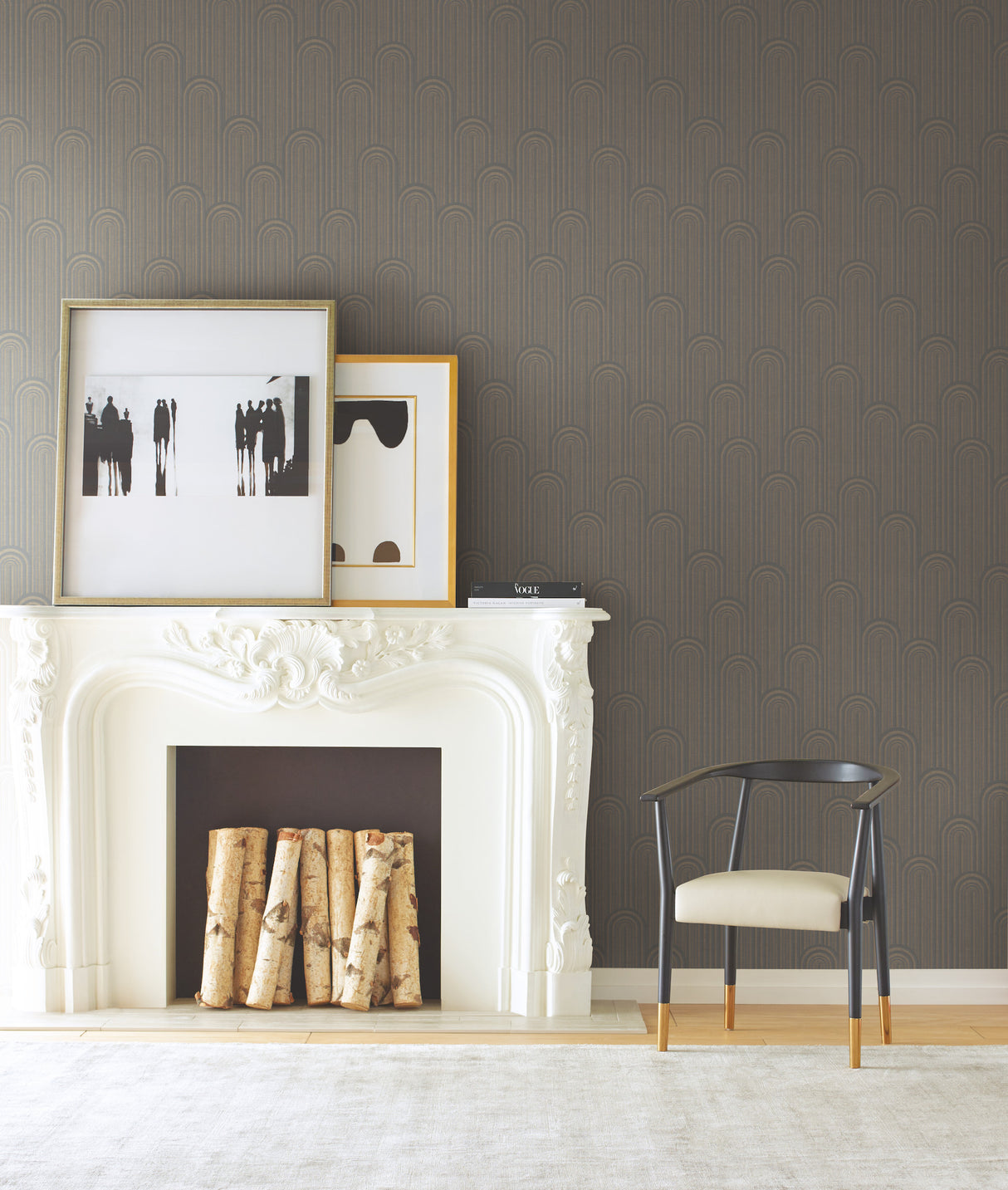 York CA1541 Speakeasy Black Metallic Wallpaper