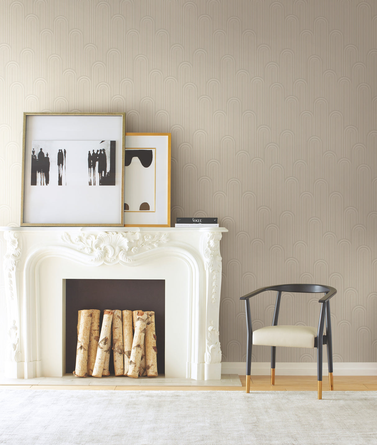 York CA1544 Speakeasy White Metallic Wallpaper