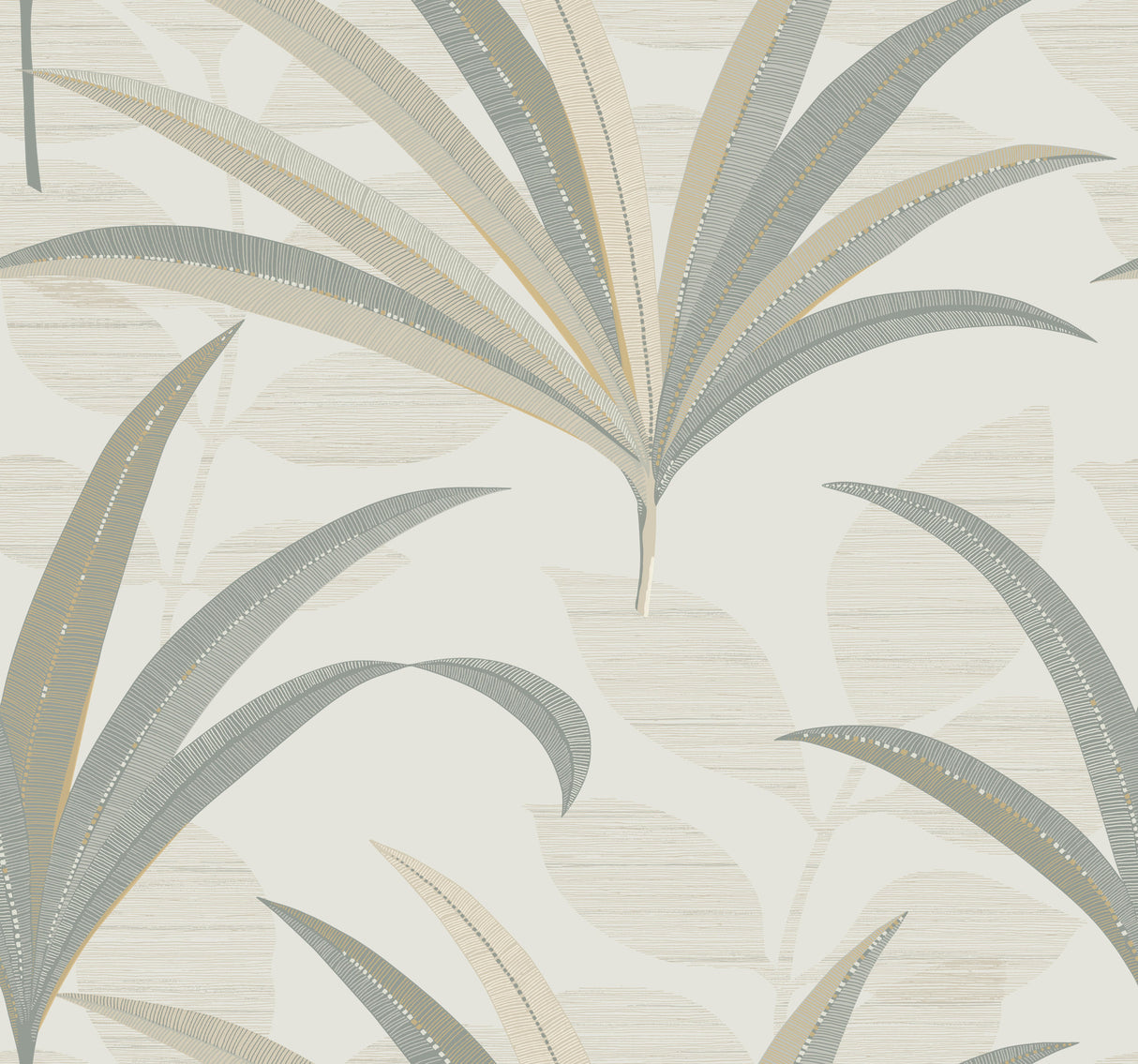York CA1551 El Morocco Palm White Wallpaper