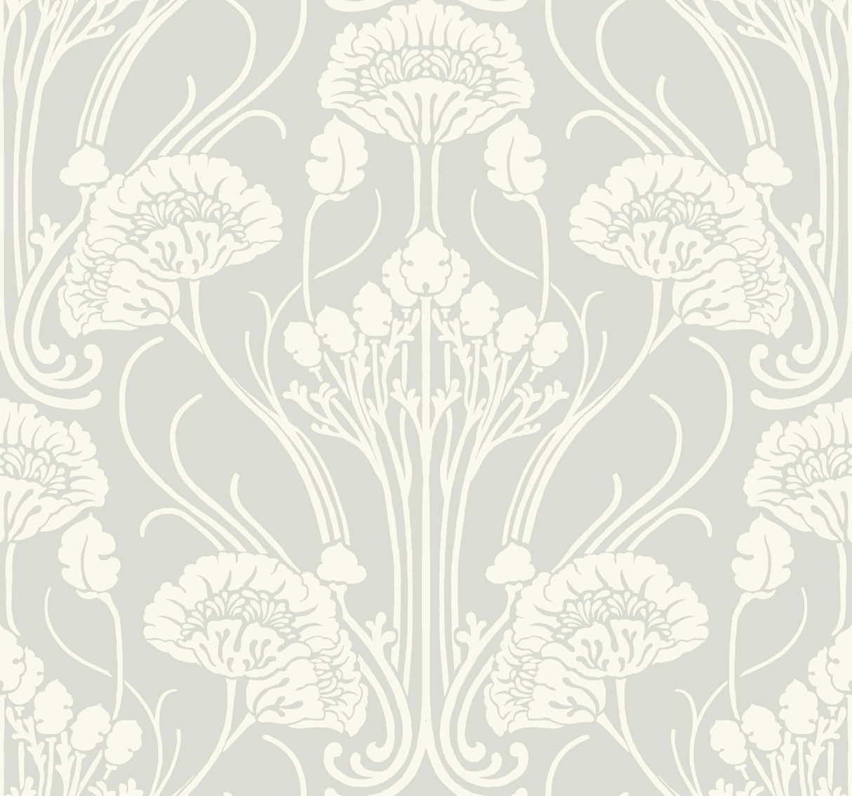 York CA1567 Nouveau Damask Black Wallpaper
