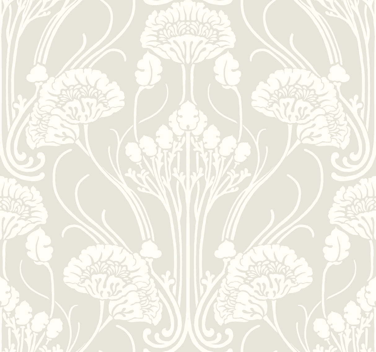 York CA1568 Nouveau Damask Beige Wallpaper