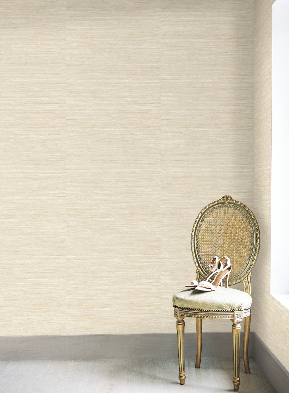 York CA1574 Ragtime Silk Beige Wallpaper