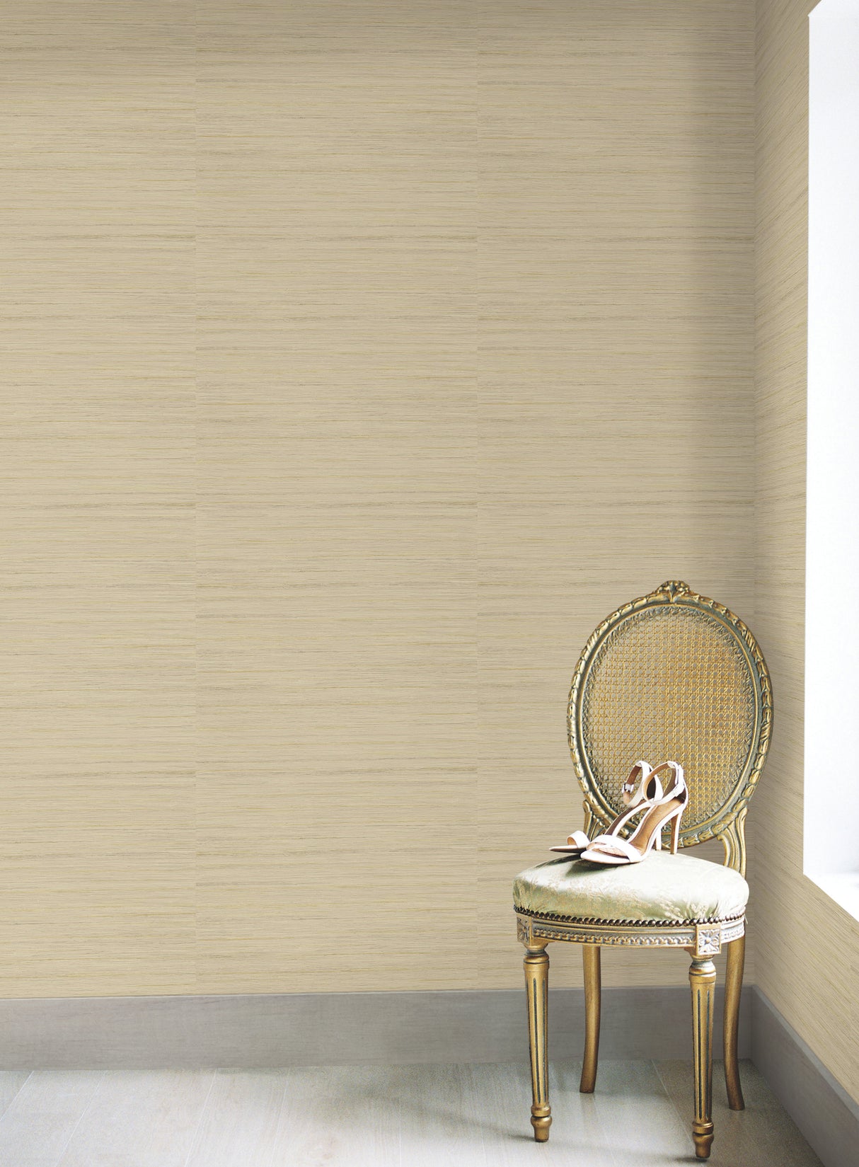 York CA1575 Ragtime Silk Beige Wallpaper