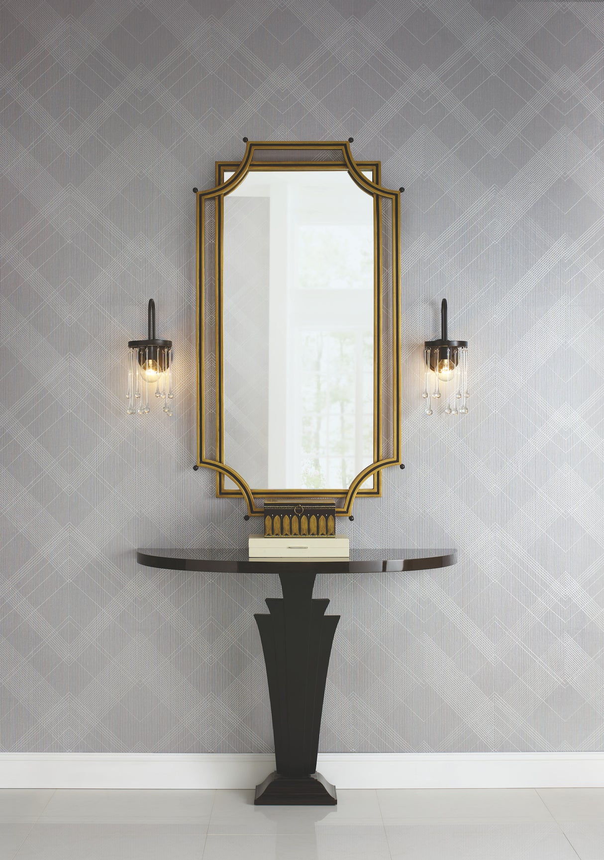 York CA1589 Jazz Age Black Wallpaper