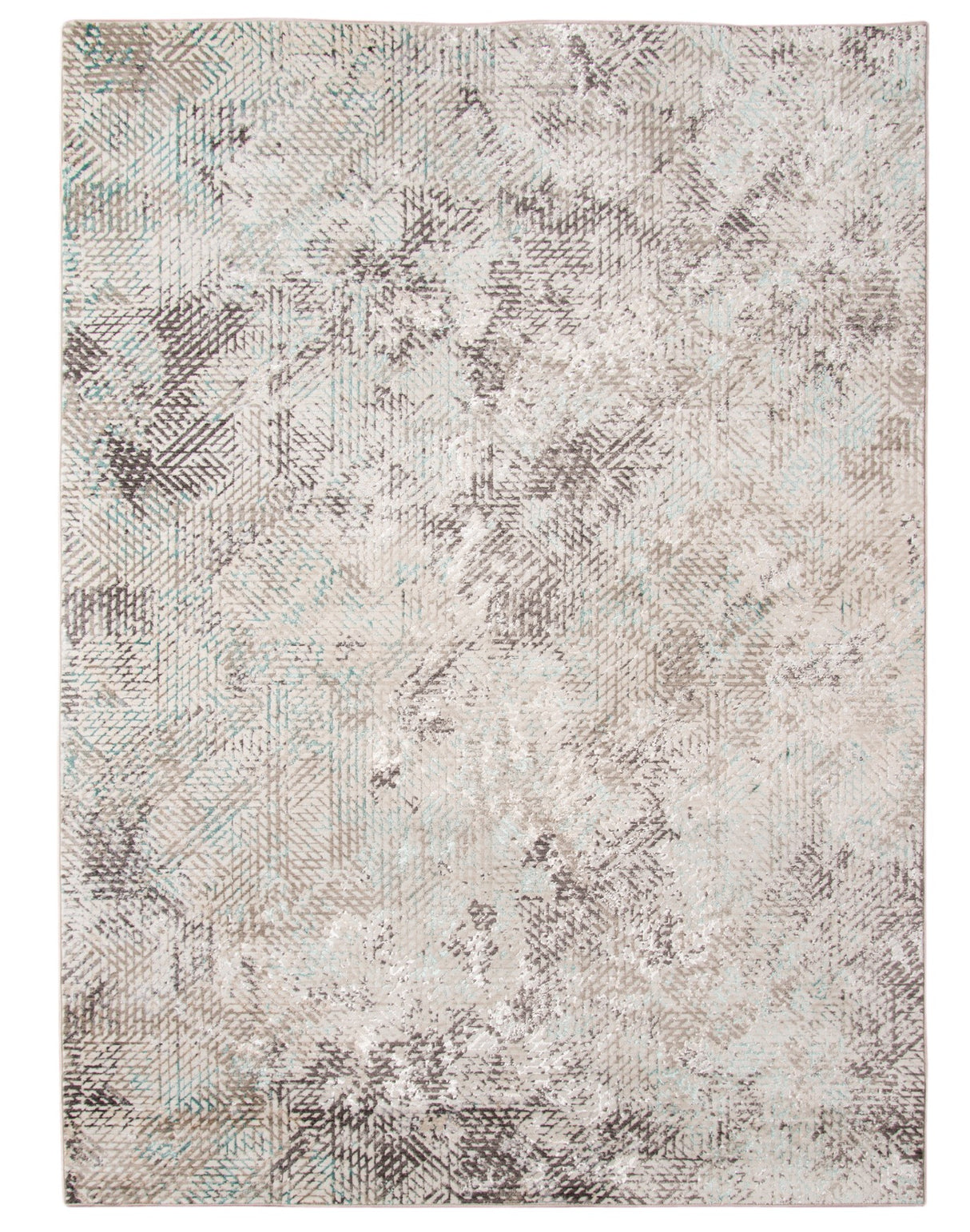 Amer Rugs CAM-41 Cambridge Metallic Sheen Grayish Blue 9'6" X 13'9" Area Rug