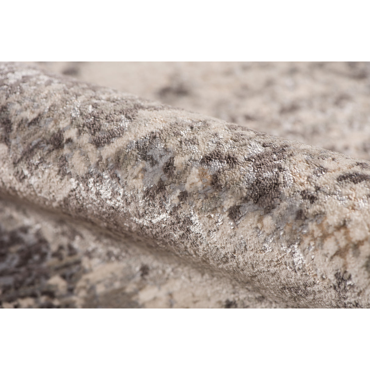 Amer Rugs CAM-42 Cambridge Contemporary Metallic Sheen Runner Rug, 2'6" X 8' Area Rug