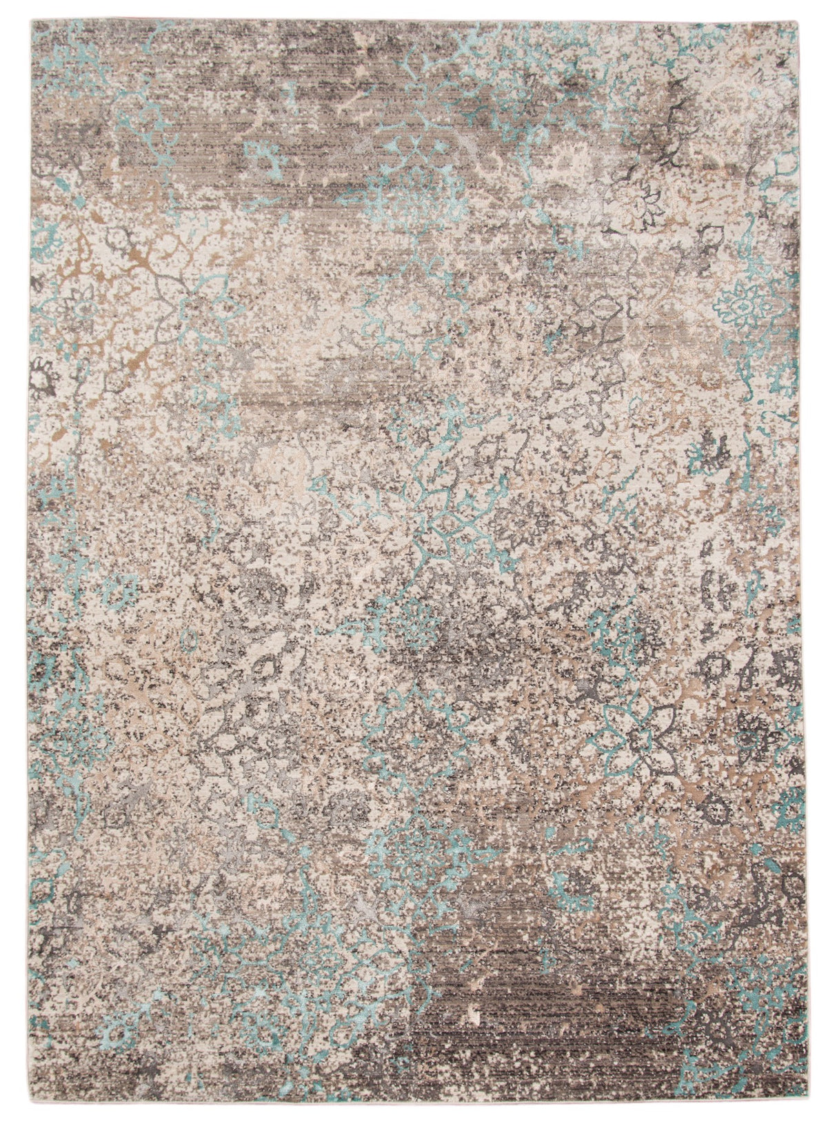 Amer Rugs CAM5631157 Cambridge Aqua Blue 3'11" X 5'7" Area Rug