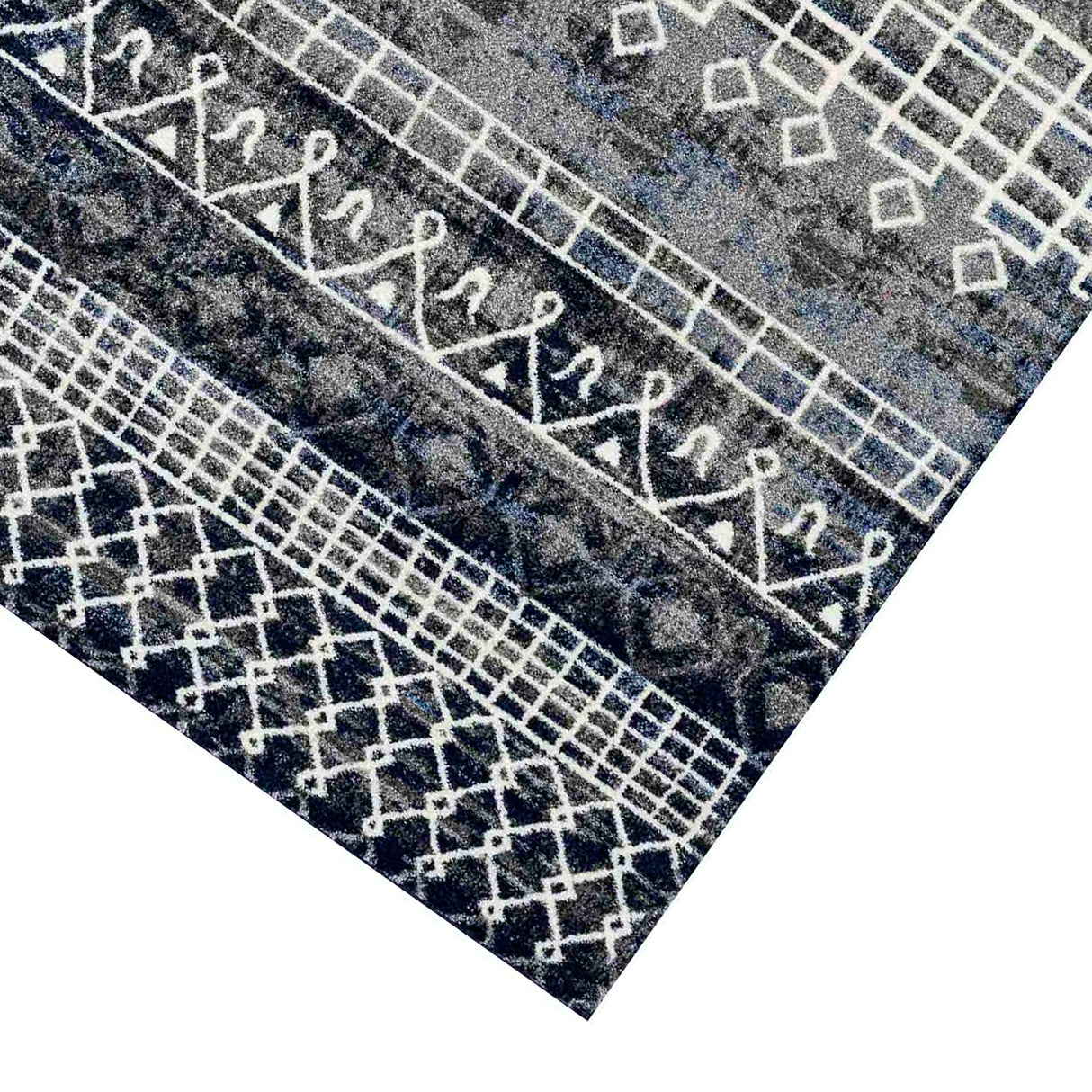 Amer Rugs CAR-3 Caribe Moroccan Inspired /Ivory Runner Rug, 2'1" X 6'4" Area Rug