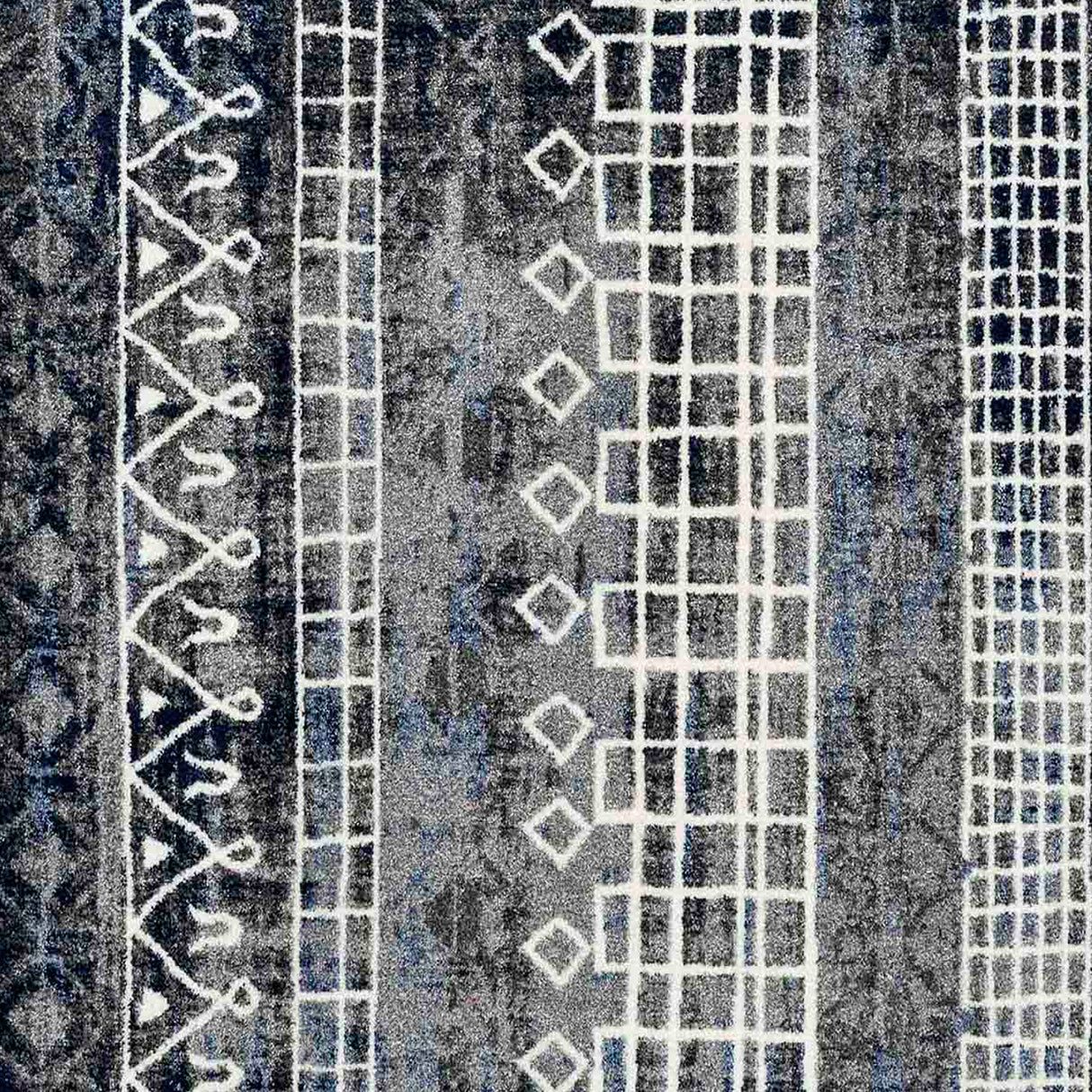 Amer Rugs CAR-3 Caribe Moroccan Inspired /Ivory Runner Rug, 2'1" X 6'4" Area Rug