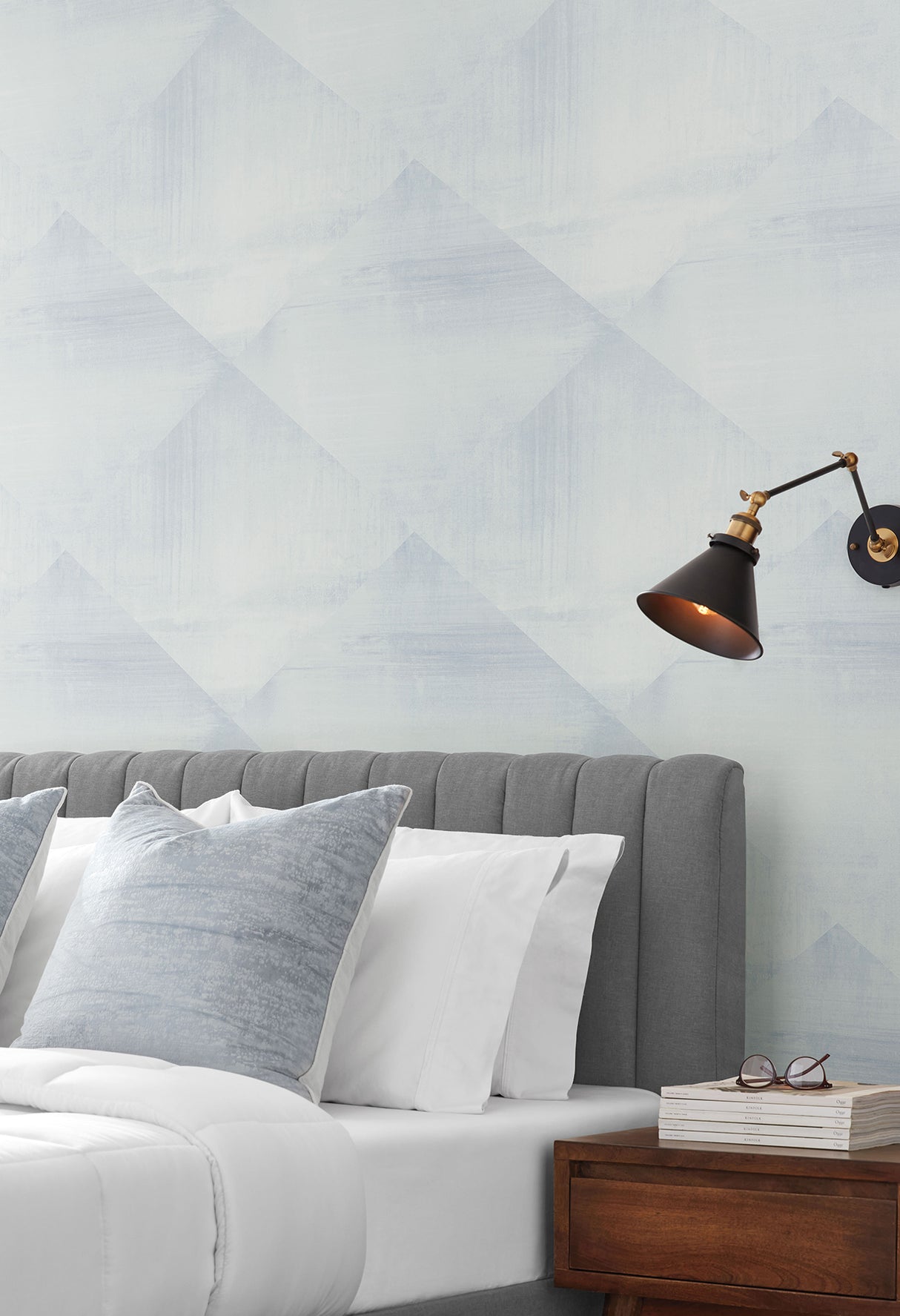 York CC1215 In Clay Blue Wallpaper
