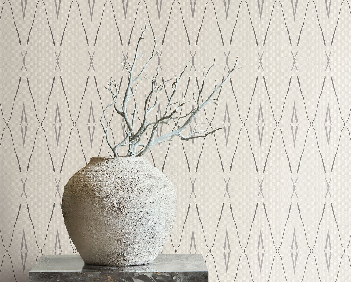 York CC1281 Artifact Silhouettes Savanna Wallpaper