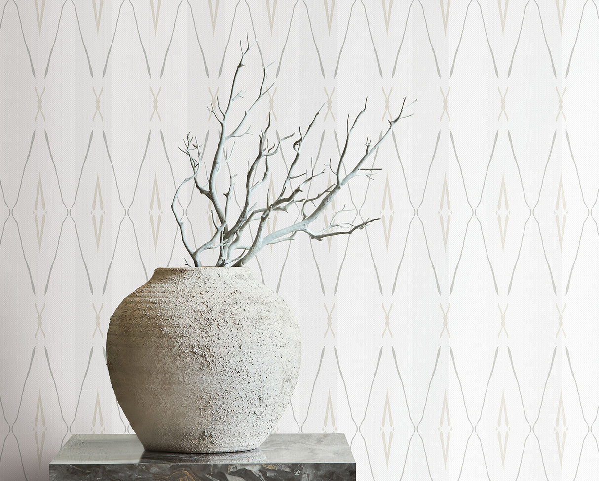 York CC1283 Artifact Silhouettes Natural Wallpaper
