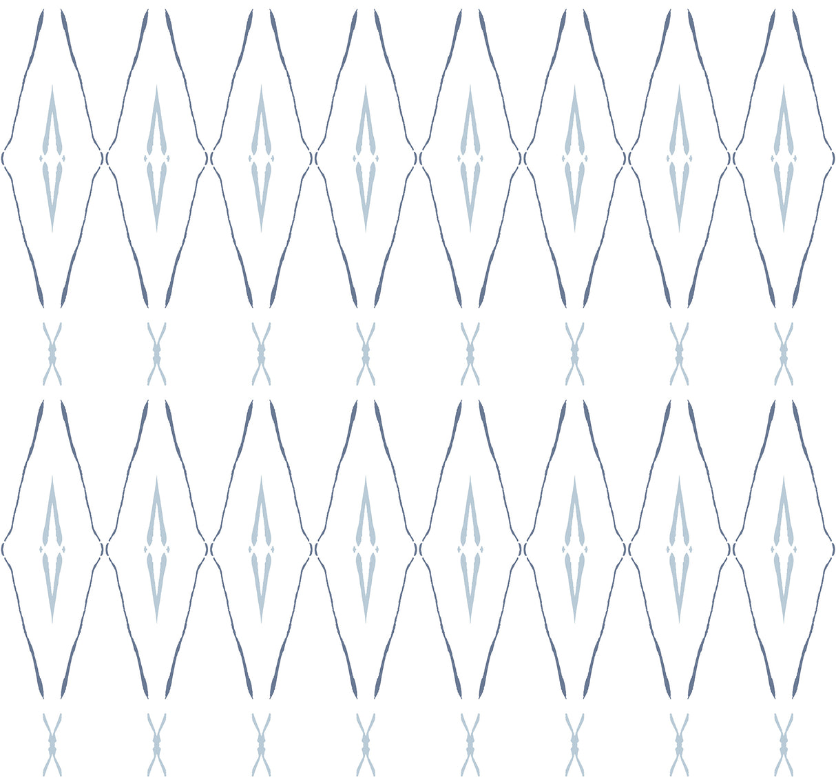 York CC1284 Artifact Silhouettes Indigo Wallpaper