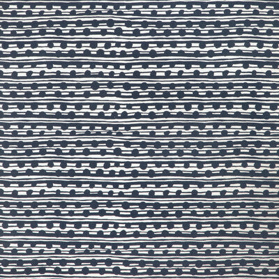 CAROLINE CECIL TEXTILES CCF-2311.1650.0 GAMAL DARK NAVY/OYSTER Fabric - ORIGINS