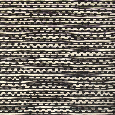 CAROLINE CECIL TEXTILES CCF-2314.8116.0 GAMAL BLACK/NATURAL Fabric - ORIGINS