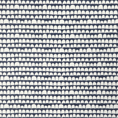CAROLINE CECIL TEXTILES CCF-2315.1650.0 HANNU DARK NAVY/OYSTER Fabric - ORIGINS