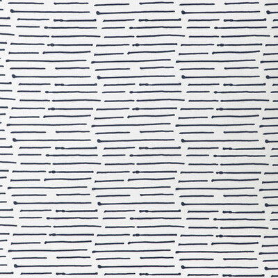 CAROLINE CECIL TEXTILES CCF-2322.1650.0 INK STRIPE DARK NAVY/OYSTER Fabric - ORIGINS