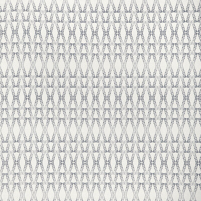 CAROLINE CECIL TEXTILES CCF-2324.1650.0 KETUT DARK NAVY/OYSTER Fabric - ORIGINS