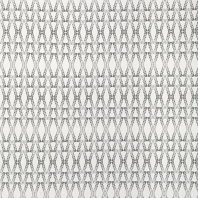 CAROLINE CECIL TEXTILES CCF-2324.816.0 KETUT BLACK/OYSTER Fabric - ORIGINS