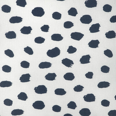CAROLINE CECIL TEXTILES CCF-2334.1650.0 PAINT DOT DARK NAVY/OYSTER Fabric - ORIGINS