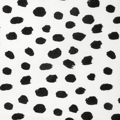 CAROLINE CECIL TEXTILES CCF-2334.816.0 PAINT DOT BLACK/OYSTER Fabric - ORIGINS