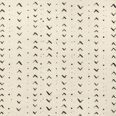 CAROLINE CECIL TEXTILES CCF-2342.8116.0 TITIK BLACK/NATURAL Fabric - ORIGINS