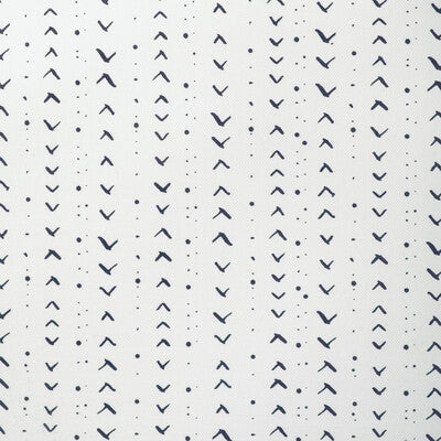 CAROLINE CECIL TEXTILES CCF-2345.1650.0 TITIK DARK NAVY/OYSTER Fabric - ORIGINS