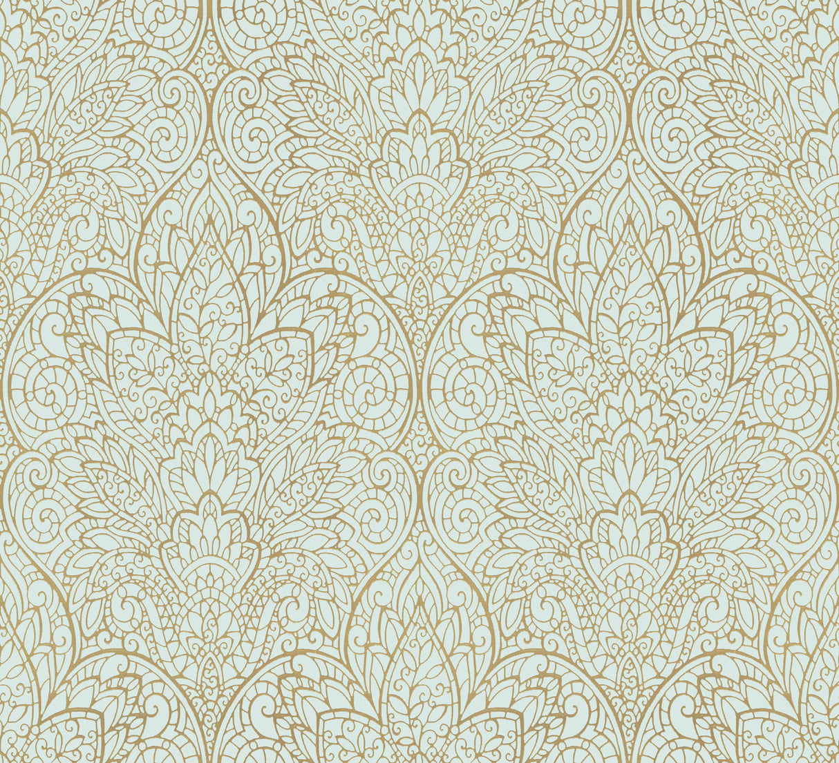 York CD4008 Paradise Blue Metallic Wallpaper