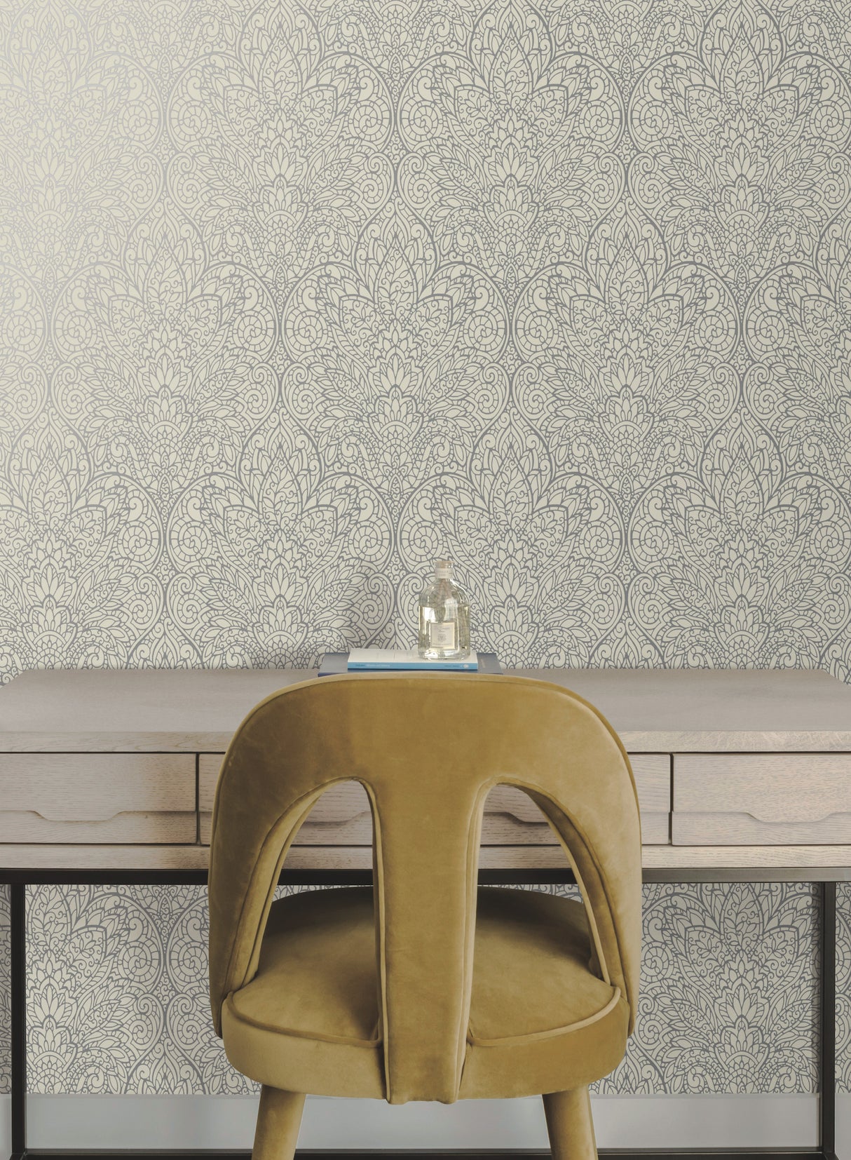 York CD4011 Paradise Grey Metallic Wallpaper