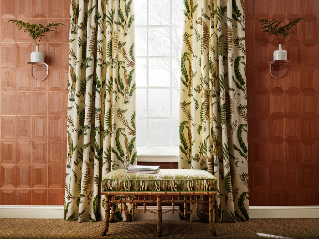 Scalamandre CD 0001OB41 MOSS MUIR WOODS Fabric - Eade's Wallpaper