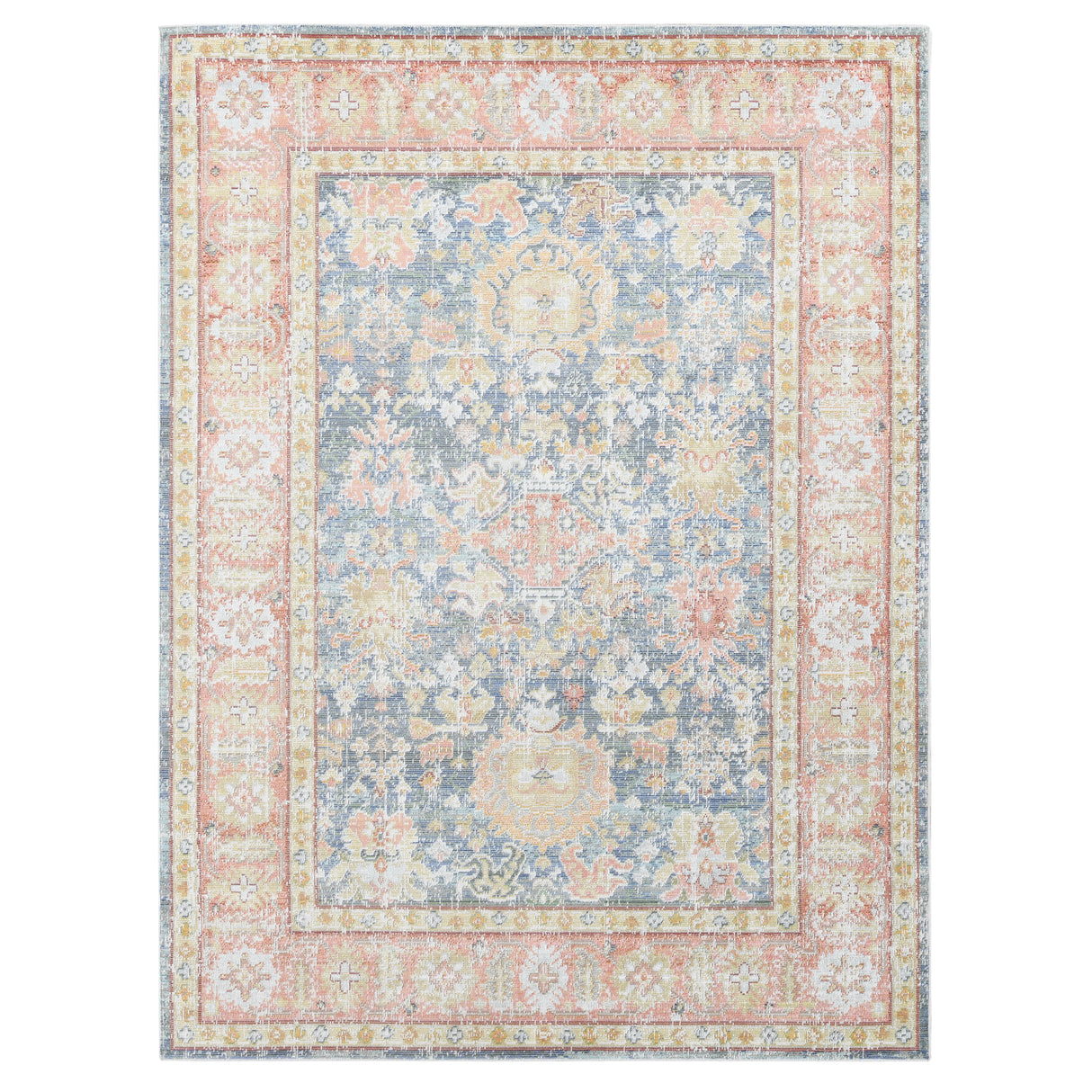Amer Rugs CEN-15 Century Vintage Medallion /Pink Area Rug