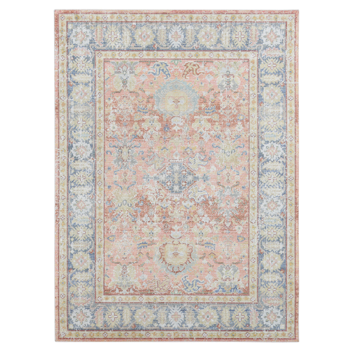 Amer Rugs CEN-16 Century Vintage Medallion Runner Rug, 2'6" X 8' Area Rug